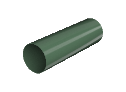ТН ПВХ 125/82 мм, водосточная труба пластиковая (1,5 м), зеленый, шт.
